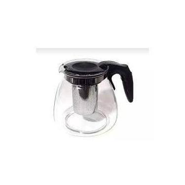 Imagem de Chaleira de Vidro Com Infusor de Aço Inoxidável Chá Bule Com Bico e Al