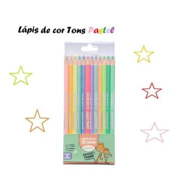 Imagem de Lápis de cor 12 Cores Pastel Triangular - Leo&Leo - LEONORA