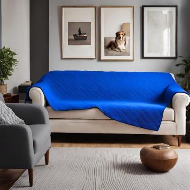 Imagem de Conjunto de 2 Mantas para Sofá  Impermeáveis e Antipelos 135x135cm - A