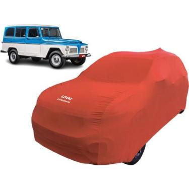 Imagem de Capa Automotiva Proteger Pintura Carro Ford Rural Willys - Mz, Vermelh