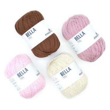 Imagem de Kit Novelo de Maria - Boneca Bailarina Duda Rosa Claro com Fio Bella