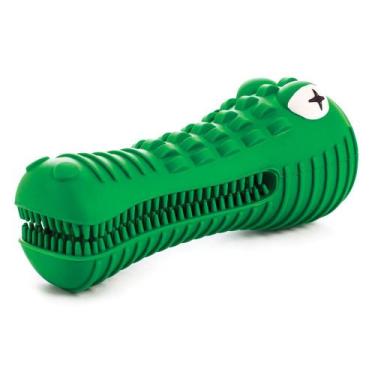 Imagem de Brinquedo Cachorro MADOG Croco Pet Mordedor Escova Dente