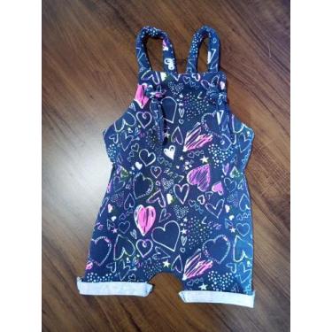 Imagem de Jardineira Infantil Menino e Menina - Santa Lorena, Coração azul, G