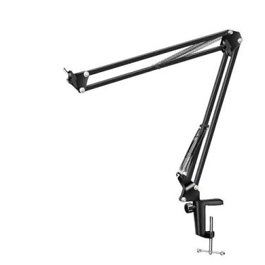 Imagem de Suporte Metal Mesa para Microfone, Tablet e Celular Condensador Articulável 360 Graus MS327