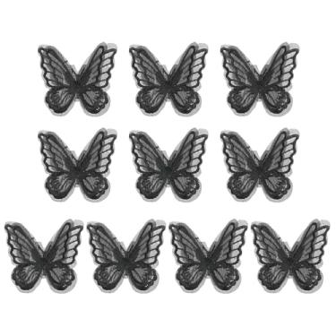 Imagem de PATIKIL 10 apliques de borboleta de renda bordada, 5 x 6,1 cm, aplique de ferro costurado em borboleta com aplique de organza de camada dupla para roupas, vestidos de casamento, bricolage, roupas,