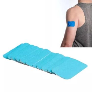 Imagem de Vitaltape Protetor de Sensor de Glicose - 10 Adesivos Retangulares para Sensor Libre Freestyle - Azul - 3E+1g - 5cm x 8cm - 1E+1 Unidade