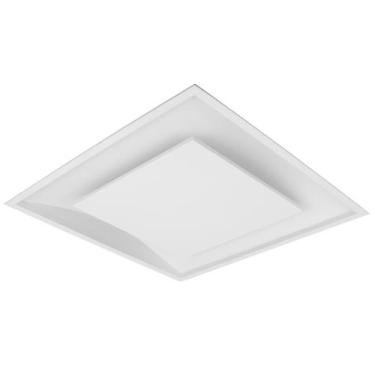 Imagem de Plafon De Luz Indireta Embutir 45X45Cm 4 Lâmpadas E27 Branco - Lcg Ele