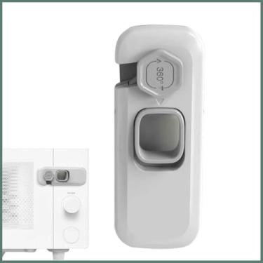 Imagem de Kit com 5 Travas De Segurança Infantil Multiuso Para Porta Armário Gaveta Geladeira Proteção Bebe Criança