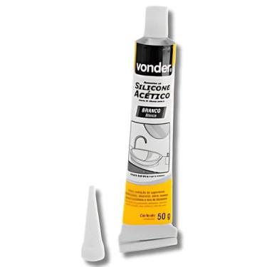 Imagem de Borracha de Silicone Acético Branco 50g Tubete - Vonder