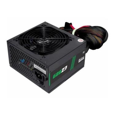 Imagem de Fonte Gamer K-Mex 500W, Gaming Master EZ889, 80 Plus, Preto