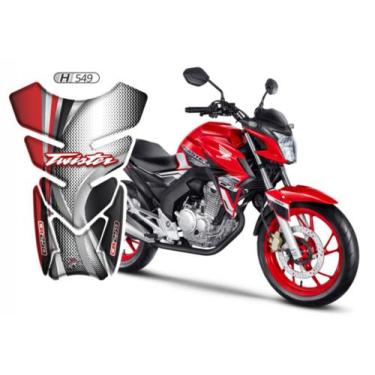 Imagem de Adesivo Protetor Tanque Moto Twister Cb 250  Resinado H549 - Resitank