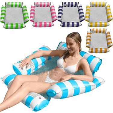 Imagem de Boia Rede Piscina Cama Flutuante Deitado Reclinável Inflável - DeeLi, 