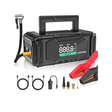 Imagem de Bateria de carro Jump Starter AVAPOW AP6 4000A Peak 12V 150PSI