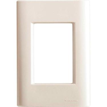 Imagem de Placa 3 Postos 4x2 Tramontina Giz Pérola Sem Suporte Tramontina