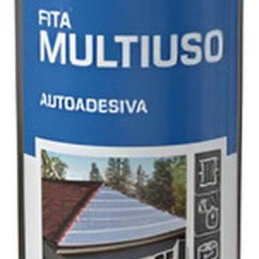 Imagem de Fita Asfaltica Autoadesiva Aluminio Multiuso 45cmx10m Axton