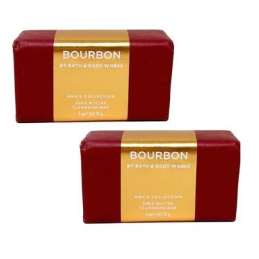 Imagem de Bath & Body Works Coleção Masculina Bourbon - 2 Unidades - Barra De Limpeza