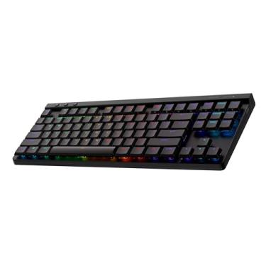 Imagem de Teclado Mecânico Gamer Sem Fio Logitech G515 com Design TKL,Tecnologia LIGHTSPEED, RGB LIGHTSYNC, Conexão USB ou Bluetooth, Switch GL Brown Tactile e Bateria Recarregável - Preto