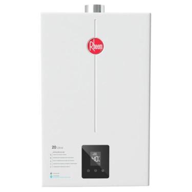 Imagem de Aquecedor De Água A Gás Digital RHEEM 20 Litros GLP Branco Bivolt, Biv