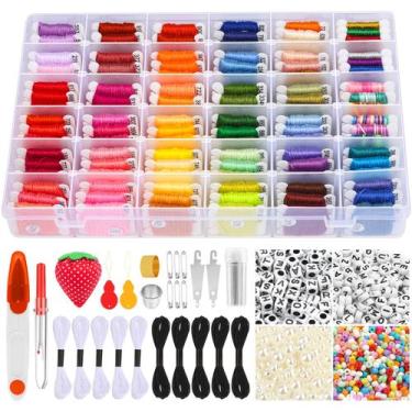 Imagem de Kit de fabricação de pulseiras PAXCOO 985 unidades com fio dental bord