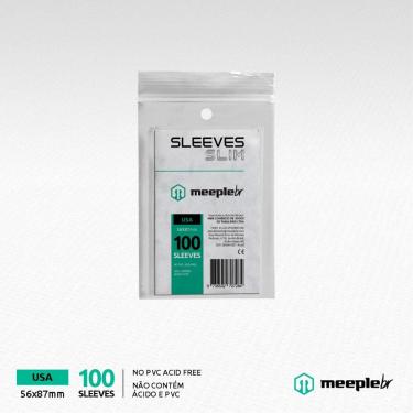 Imagem de Sleeves MeepleBR SLIM - USA (56x87mm)