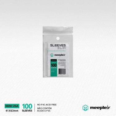 Imagem de Sleeves MeepleBR SLIM - MINI USA (41x63mm)