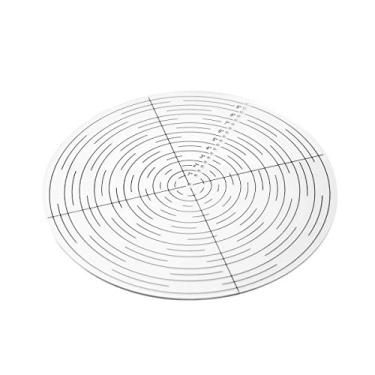 Imagem de POWERTEC 71421 25,4 cm Bússola localizadora central redonda (ferramenta) para trabalho de torno de madeira – acrílico transparente