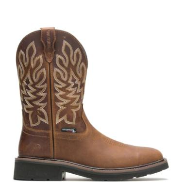 Imagem de Wolverine Bota masculina de construção Rancher Steel Toe, Tabaco, 10.5 X-Wide