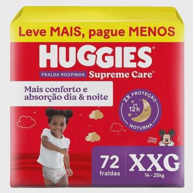 Imagem de Fralda huggies supreme care roupinha xxg max 72 unidades