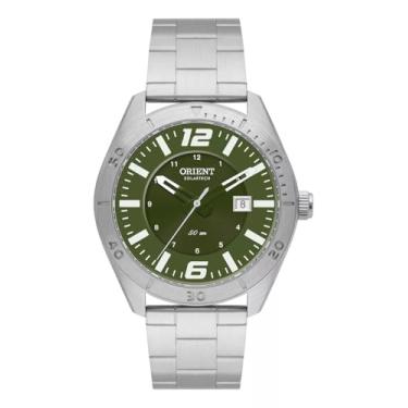 Imagem de Relógio Orient Masculino Solar Solartech Mbss1497 E2SX Prateado Fundo Verde-musgo