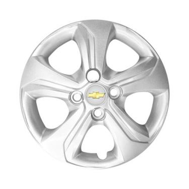 Imagem de Calota Aro 14 Gm Onix/prisma 2020 Prata C/ Emblema Unidade - GFM, Prat