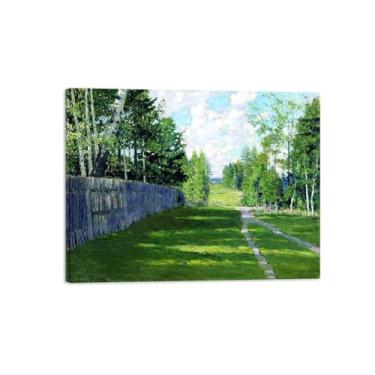 Imagem de MUHJDYC Pintura de paisagem famosa arte de parede impressões em tela - imagem de arte para sala de estar decoração de parede - reprodução pronta para pendurar cerca 60 x 80 cm - 23 x 31 pol tela