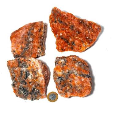 Imagem de 10 Calcita Laranja Bruto Esoterismo 700 a 800g 10-15cm TipoA - Cristai