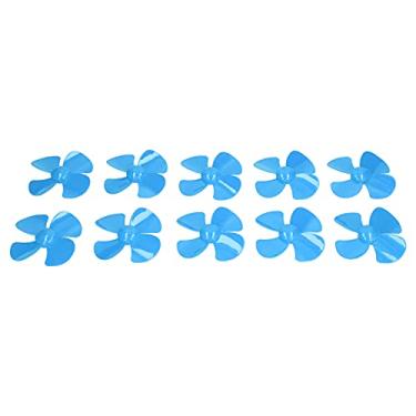 Imagem de Hélice de 60 Mm 4 Lâminas, Hélices de Barco de Giro de Plástico Com Orifício de 2 Mm, para Acessórios de Brinquedos de Brinquedo Diy Modelo de Controle Remoto (Azul)