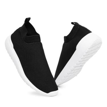 Imagem de Tênis Feminino Meia Sem Cadarço Caminhada Academia Confortavel (Preto, BR, Adulto, Numérico, 37)