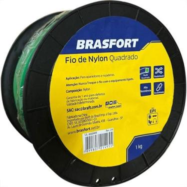 Imagem de Fio De Nylon Brasfort Quadrado 1,8Mm/338M 1Kg 9008