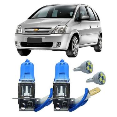Imagem de Par Lâmpadas H3 12V 55W Super Branca 4300K Chevrolet Meriva - FullLigh