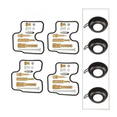 Imagem de 4 conjuntos de ferramentas de reparo de reparo de carburador de motocicleta compatíveis com CB400 CB 400 1992-1998 (4 conjuntos e diafragma)