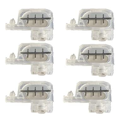 Imagem de EILRUSH 6 peças de cabeça de impressão quadrada de amortecedor de tinta UV para Epson L1800 L800 L805 L850 R330 R290 T50 Impressora Dumpers Filter