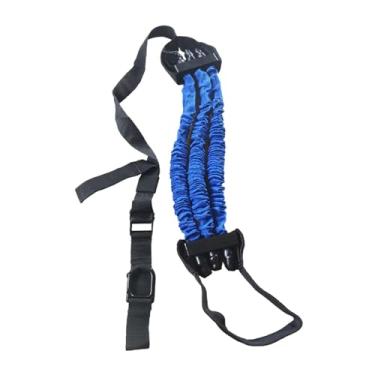 Imagem de Colaxi Fitness Pull Up Assistance Banda 3 Cabos de resistência Multural com tiras de pé para equipamentos de calistenia portáteis, Azul