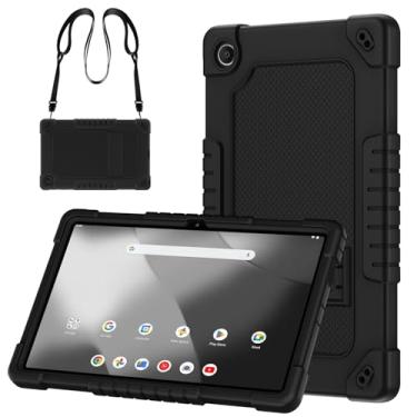Imagem de Sozengba Capa para tablet Onn 11 Pro 2023, capa protetora híbrida resistente à prova de choque com alça de ombro para Walmart Onn 11 polegadas Pro Modelo: 100110027 (preto)