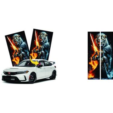 Imagem de Adesivo Personalizado Para Coluna Porta Carro Decorativo 002 - Resitan