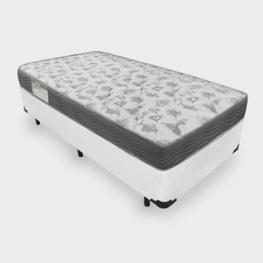 Imagem de Cama Box Solteiro + Colchão De Espuma D33 - Ortobom - Iso 100 88x188x53cm