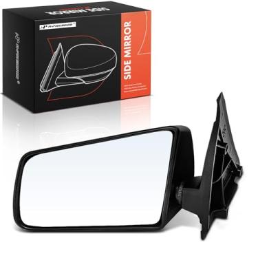 Imagem de A-Premium Espelho retrovisor manual do lado do motorista compatível com Chevrolet S10 Blazer, S10 e GMC S15, S15 Jimmy, Sonoma e Oldsmobile Bravada - Espelho retrovisor externo externo não aquecido