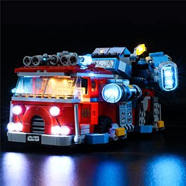 Imagem de GEAMENT LED Light Kit Compatible with Lego Phantom Fire Truck 3000 - Lighting Set for Hidden Side 70436 Building Model (Model Set Not Included)