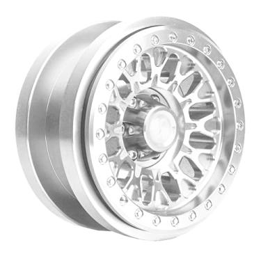 Imagem de BeaxTurbo Racing Upgrade Parts CNC 2.9''Aluminum Bead Lock Wheel for Axial SCX6 Trail Honcho 1/6 1pcs (Silver)