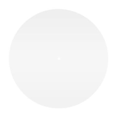Imagem de Big Fudge Tapete de acrílico para toca-discos – Tapete para toca-discos com redução de estática e vibração – Acessórios de vinil para melhor aderência – Serve para todos os pratos de 30 cm – Branco