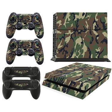 Imagem de giZmoZ n gadgetZ Adesivo Vinal para console PS4 Camo Skin + 2 conjuntos de capas de controle