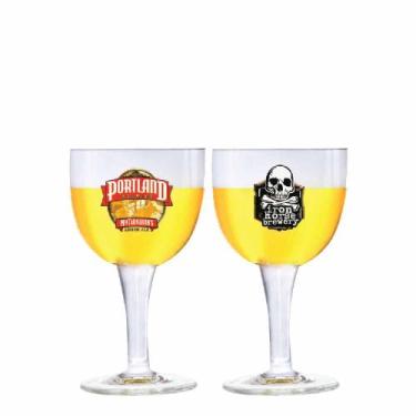 Imagem de Jogo de Taças de Cristal Budapest M Frases para Cerveja 470ml, 2 pcs R
