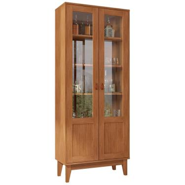 Imagem de Cristaleira 2 Portas 50521 Cedro Dcasa Cedro