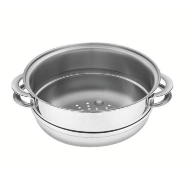 Imagem de Cozi-vapore Solar 24 Cm 5,6 L Em Inox Com Alças Tramontina 62510/240